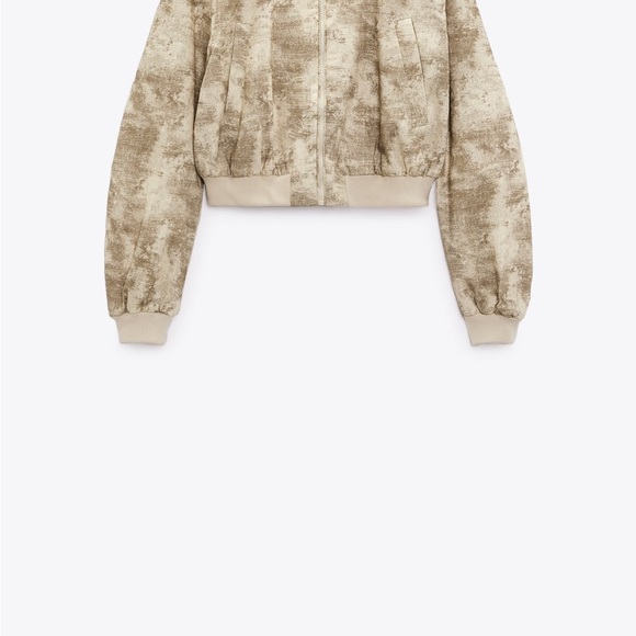 Zara Cropped Bomber Jacket - Picture 9 of 9